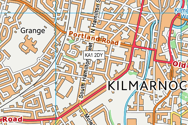 KA1 2DY map - OS VectorMap District (Ordnance Survey)