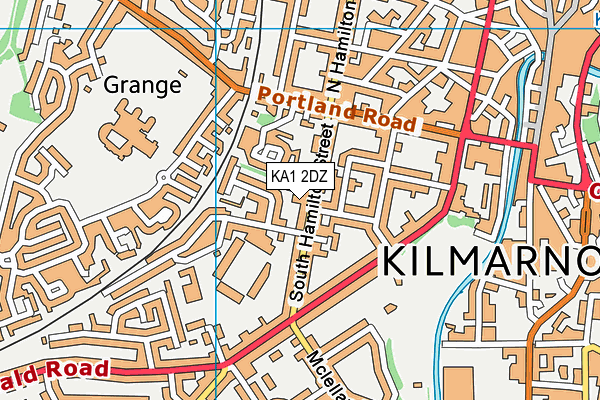 KA1 2DZ map - OS VectorMap District (Ordnance Survey)