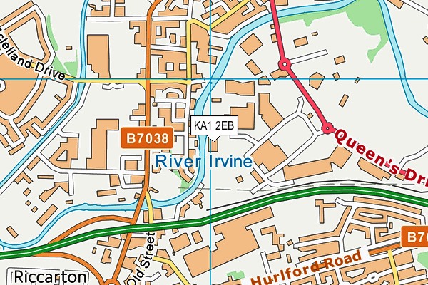 KA1 2EB map - OS VectorMap District (Ordnance Survey)