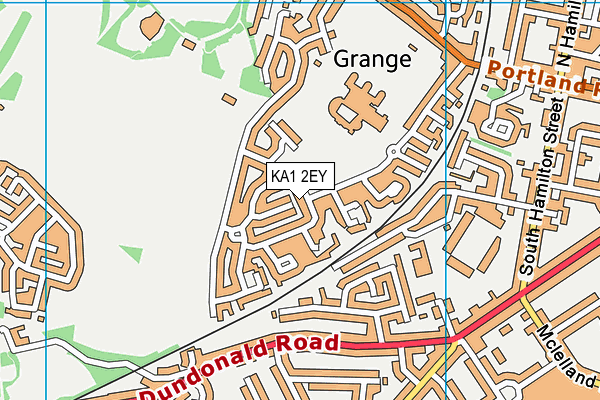 KA1 2EY map - OS VectorMap District (Ordnance Survey)