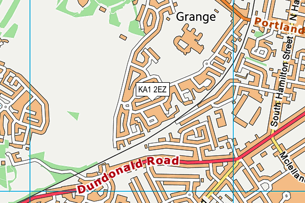 KA1 2EZ map - OS VectorMap District (Ordnance Survey)