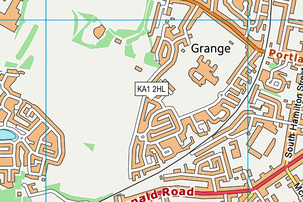 KA1 2HL map - OS VectorMap District (Ordnance Survey)