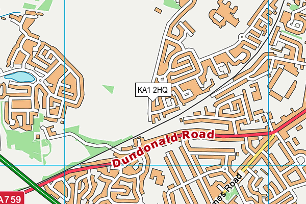 KA1 2HQ map - OS VectorMap District (Ordnance Survey)