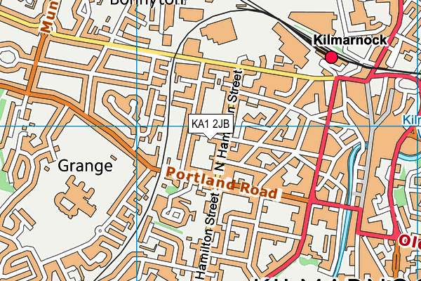 KA1 2JB map - OS VectorMap District (Ordnance Survey)