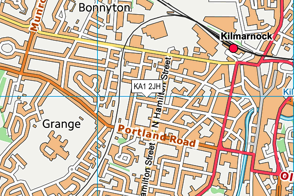 KA1 2JH map - OS VectorMap District (Ordnance Survey)