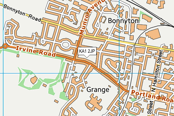 KA1 2JP map - OS VectorMap District (Ordnance Survey)