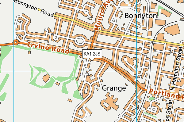 KA1 2JS map - OS VectorMap District (Ordnance Survey)