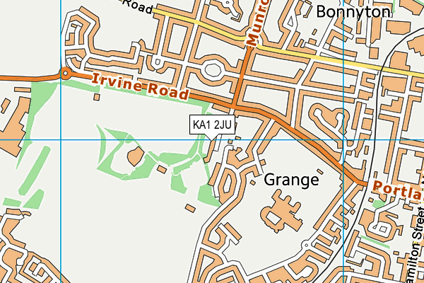 KA1 2JU map - OS VectorMap District (Ordnance Survey)