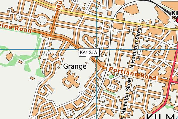 KA1 2JW map - OS VectorMap District (Ordnance Survey)