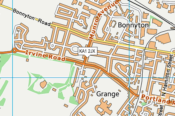 KA1 2JX map - OS VectorMap District (Ordnance Survey)