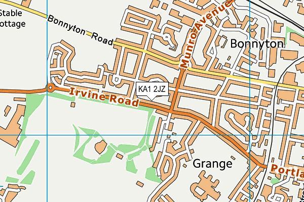 KA1 2JZ map - OS VectorMap District (Ordnance Survey)