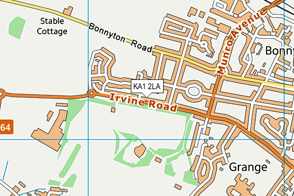 KA1 2LA map - OS VectorMap District (Ordnance Survey)