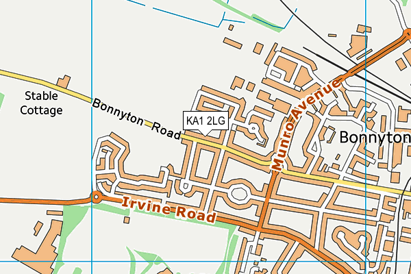 KA1 2LG map - OS VectorMap District (Ordnance Survey)