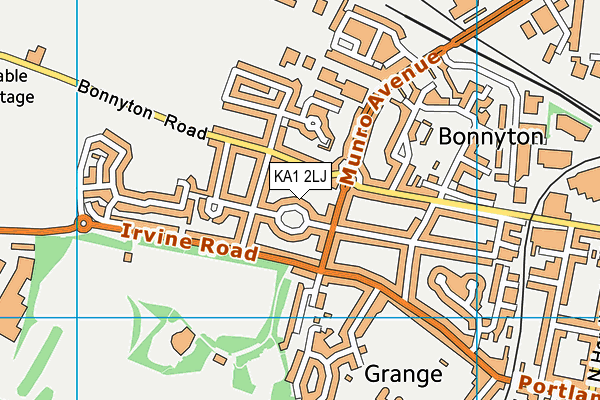 KA1 2LJ map - OS VectorMap District (Ordnance Survey)