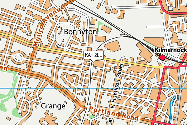 KA1 2LL map - OS VectorMap District (Ordnance Survey)