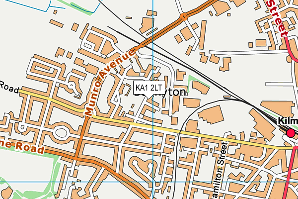 KA1 2LT map - OS VectorMap District (Ordnance Survey)