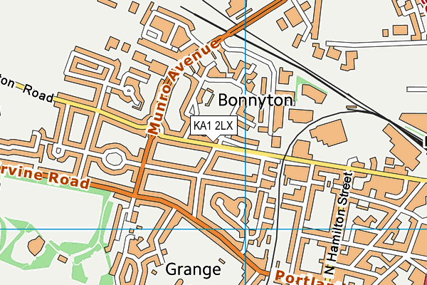 KA1 2LX map - OS VectorMap District (Ordnance Survey)