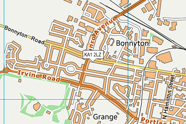 KA1 2LZ map - OS VectorMap District (Ordnance Survey)