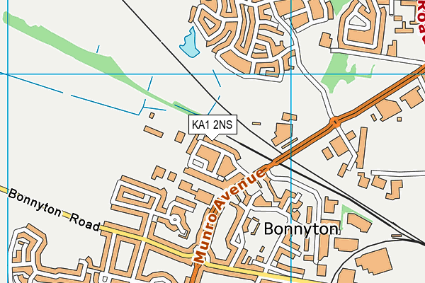 KA1 2NS map - OS VectorMap District (Ordnance Survey)