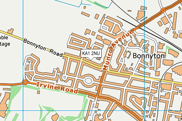 KA1 2NU map - OS VectorMap District (Ordnance Survey)