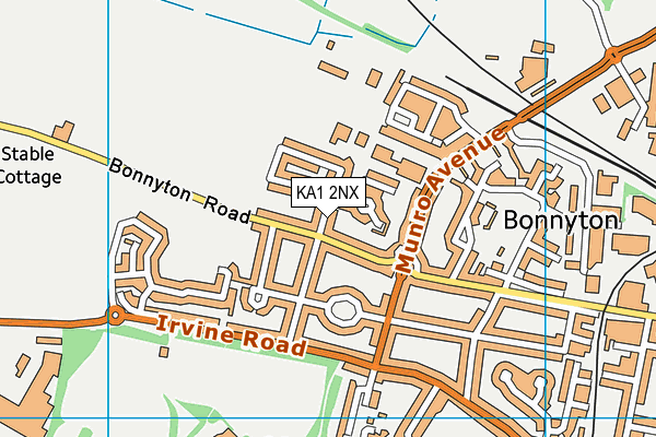 KA1 2NX map - OS VectorMap District (Ordnance Survey)