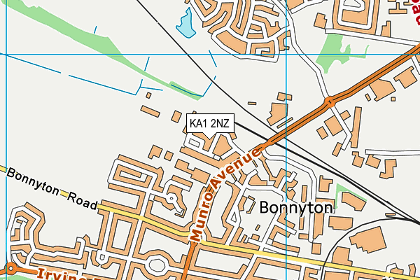 KA1 2NZ map - OS VectorMap District (Ordnance Survey)