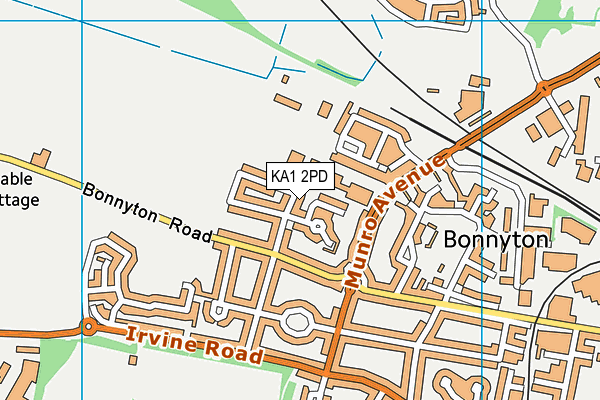 KA1 2PD map - OS VectorMap District (Ordnance Survey)