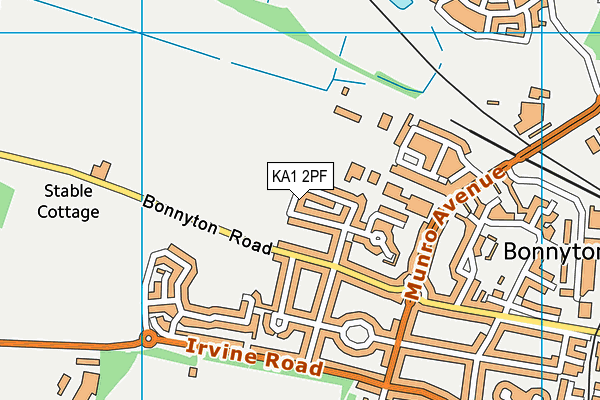 KA1 2PF map - OS VectorMap District (Ordnance Survey)