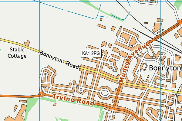 KA1 2PG map - OS VectorMap District (Ordnance Survey)