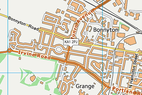 KA1 2PJ map - OS VectorMap District (Ordnance Survey)