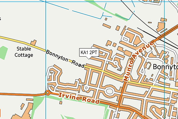 KA1 2PT map - OS VectorMap District (Ordnance Survey)