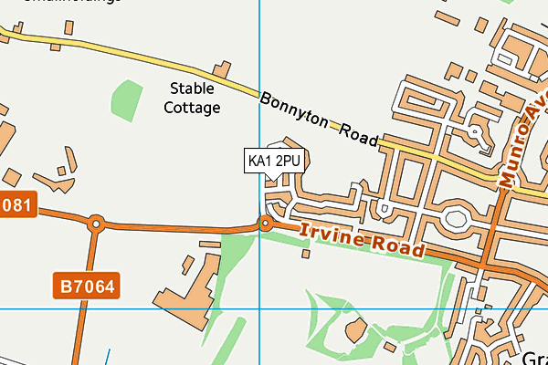 KA1 2PU map - OS VectorMap District (Ordnance Survey)