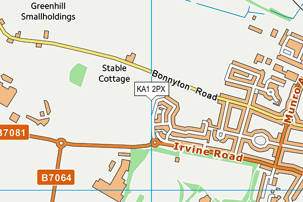 KA1 2PX map - OS VectorMap District (Ordnance Survey)
