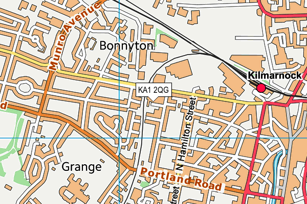 KA1 2QG map - OS VectorMap District (Ordnance Survey)