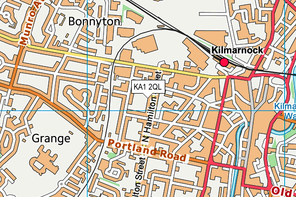 KA1 2QL map - OS VectorMap District (Ordnance Survey)