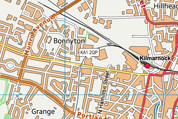 KA1 2QP map - OS VectorMap District (Ordnance Survey)