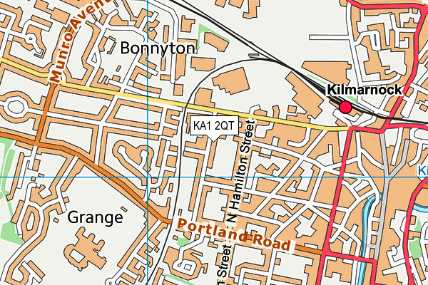 KA1 2QT map - OS VectorMap District (Ordnance Survey)