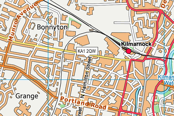 KA1 2QW map - OS VectorMap District (Ordnance Survey)