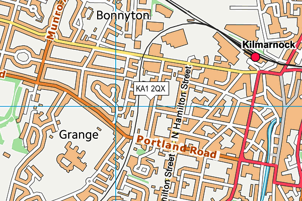 KA1 2QX map - OS VectorMap District (Ordnance Survey)