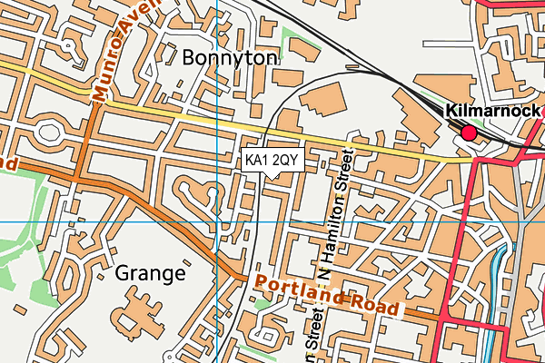 KA1 2QY map - OS VectorMap District (Ordnance Survey)