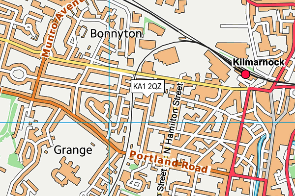 KA1 2QZ map - OS VectorMap District (Ordnance Survey)