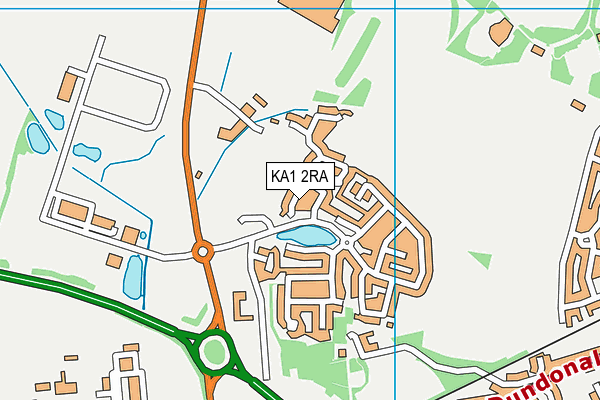 KA1 2RA map - OS VectorMap District (Ordnance Survey)