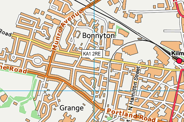 KA1 2RE map - OS VectorMap District (Ordnance Survey)