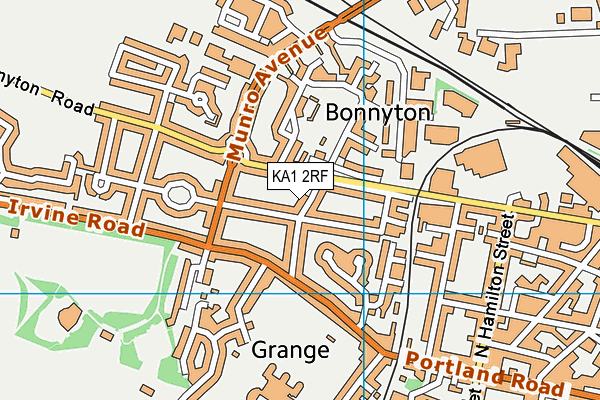 KA1 2RF map - OS VectorMap District (Ordnance Survey)
