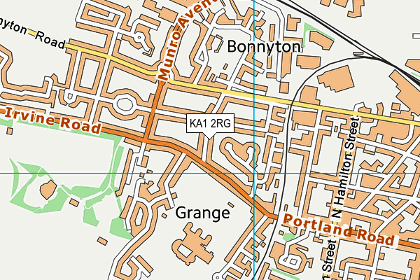 KA1 2RG map - OS VectorMap District (Ordnance Survey)