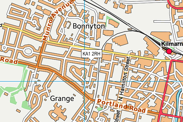 KA1 2RH map - OS VectorMap District (Ordnance Survey)