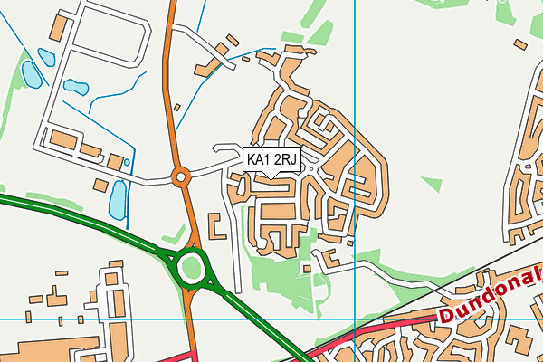 KA1 2RJ map - OS VectorMap District (Ordnance Survey)
