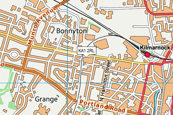 KA1 2RL map - OS VectorMap District (Ordnance Survey)