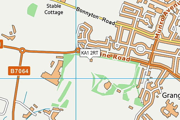 KA1 2RT map - OS VectorMap District (Ordnance Survey)