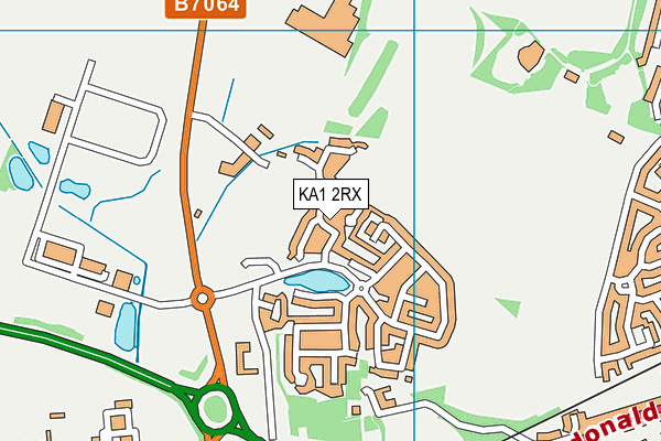 KA1 2RX map - OS VectorMap District (Ordnance Survey)